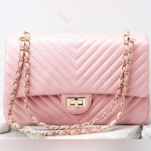 Pink crossbody bag